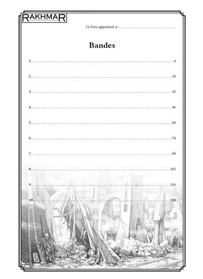 Aperçu du livre Rakhmar - bandes